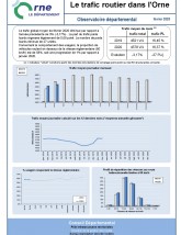 Le trafic routier dans l'Orne en février 2020 ©CD61