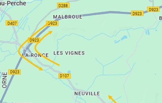 La route de Nogent déviée à la circulation ©CD61