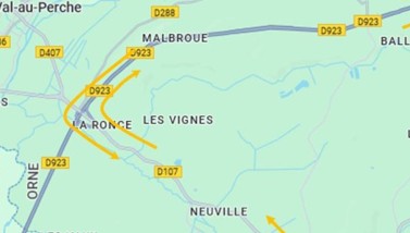 La route de Nogent déviée à la circulation ©CD61