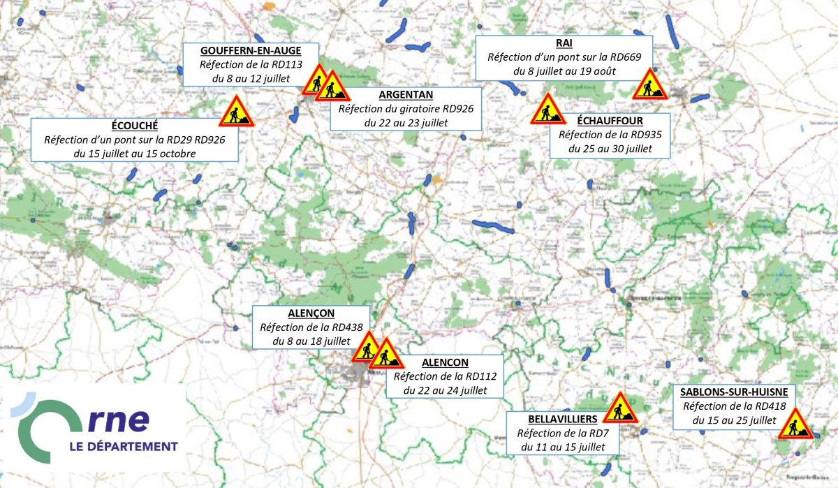Travaux Orne juillet