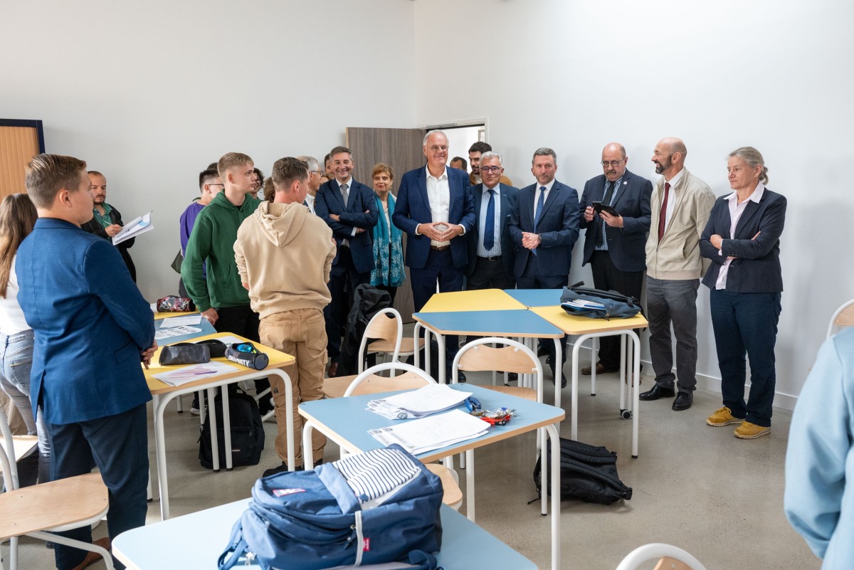 La 1ere phase des travaux du collège Molière de L'Aigle sont terminés. ©D.Commenchal