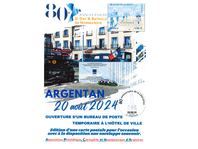 Bureau de poste temporaire | Association Philatélique d'Argentan