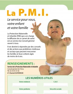 La Protection Maternelle et Infantile : le service pour vous, votre enfant et votre famille ©CD61